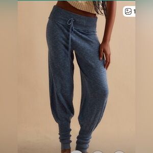 FP Beach NWOT Sila Knit Blue Drawstring Pants